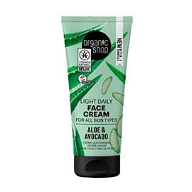 Crema Facial Diária Orgánica Hidratante de Aguacate y Aloe, 50 ml, Organic Shop