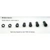 Spacers Nylon Black M8 x 25mm Length, 8.3mm Inner Diameter