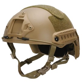 LOOGU Fast MH Base Jump Tactical Helmet for Airsoft with 12-in-1 Headwear