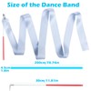 HiUnicorn 12PCS Silver Dance Wands Ribbons Streamer for Kids Praise