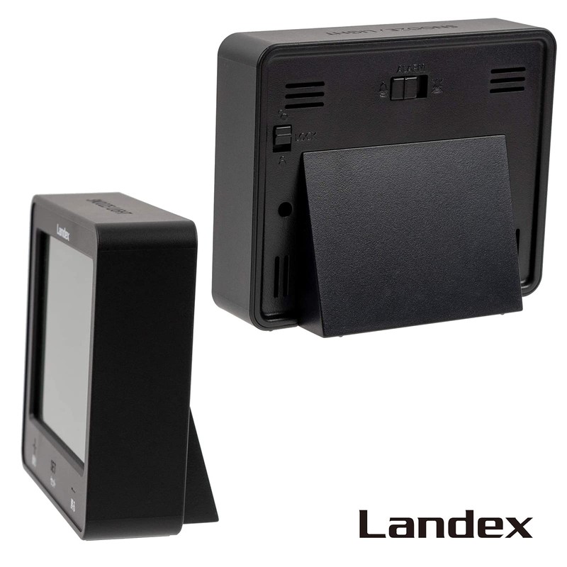 LANDEX YT5253BK Alarm Clock, Radio Wave, Digital Touch Light Master,