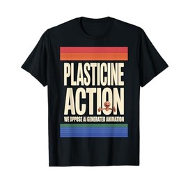 Plasticine Action Cute Claymation Character Stop Motion Art T-Shirt
