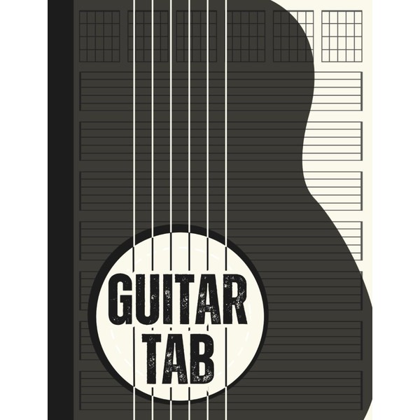 Blank Guitar Tab Notebook – Guitar Tablature Sheets for Music