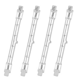 VINBE Dimmable R7S Halogen Bulb 118mm, 400W=500W, 230V 7750LM T3 J118 Linear Halogen Spotlight, Used for Landscape Lighting, Safety and Street Lighting, 2700K Warm White (Pack of 4)