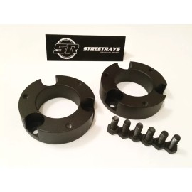 StreetRays [Originals] SR 2.5" Front Leveling Spacer Lift Kit FOR 03-23 Toyota 4Runner Tacoma (BLACK)