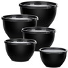 Greentainer Plastic Mixing Bowls with Lids Set for Kitchen, Nesting