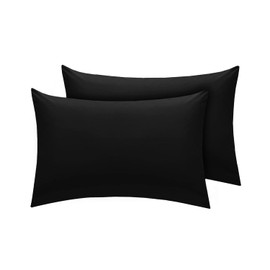 Divine Textiles Pair Of House Wife Pillow Cases - Mustard