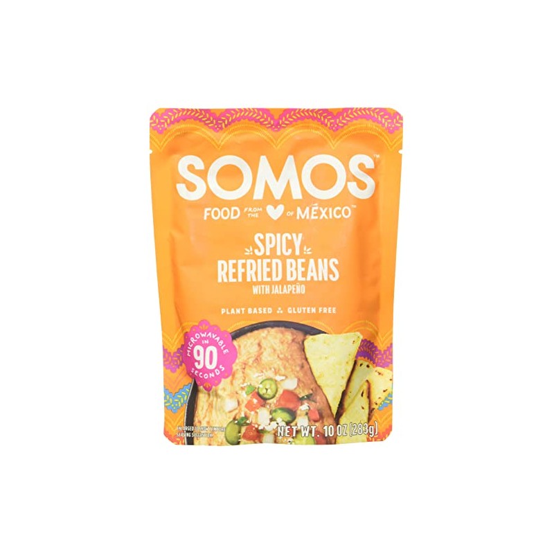 SOMOS Spicy Refried Beans, 10 OZ