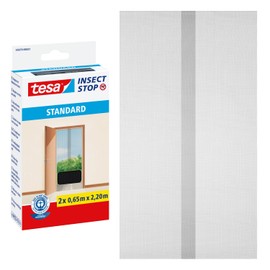 Tesa Fly Screen Standard Velcro for Doors Anthracite 2 x 0.65 m: 2.2 m, 55679-00021-03