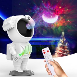 Astronaut Galaxy Projector, Star Projector LED Night Light - Starry Nebula Moon Lamp with Timer and Remote, Bedroom Decor Aesthetic for Teens, Kids, Adults, Gifts for Christmas, Birthdays