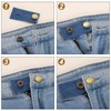 uxcell 6Pcs Button Extenders for Pants, Faux Leather Adjustable Waist