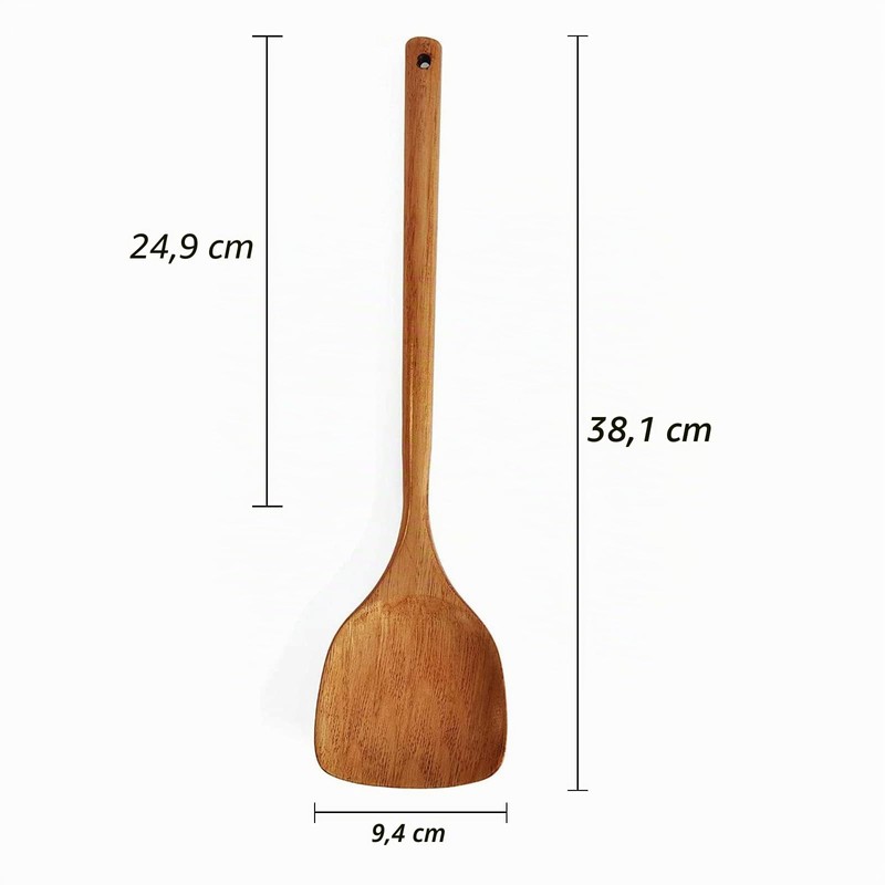 FJNATINH Set of 10 Wooden Spoons for Cooking, Kitchen Utensils