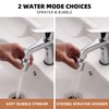 Hibbent Sink Aerator for Kitchen/Bathroom, 2 Modes Faucet Aerator Adjustable