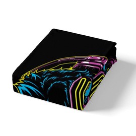 Feelyou 3D Gorilla Duvet Cover Set Headphone Gorilla Bedding Set for Kids Boys Girls Wild Animal Pattern Comforter Cover Watercolor Blue Design Quilt Cover Bedroom Collection 3Pcs Queen Size