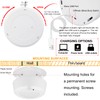 BIGMONAT Wireless Shower Light with Remote, Rechargeable Motion Sensor Ceiling