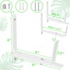 Y&M 6 PCS Adjustable Window Box Brackets for Planter Box,