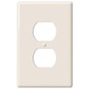 Amerelle 3000DBT Metro Wallplate, 1 Duplex, Ceramic, Biscuit, 1-Pack