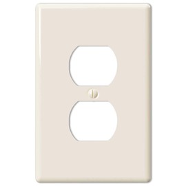 Amerelle 3000DBT Metro Wallplate, 1 Duplex, Ceramic, Biscuit, 1-Pack