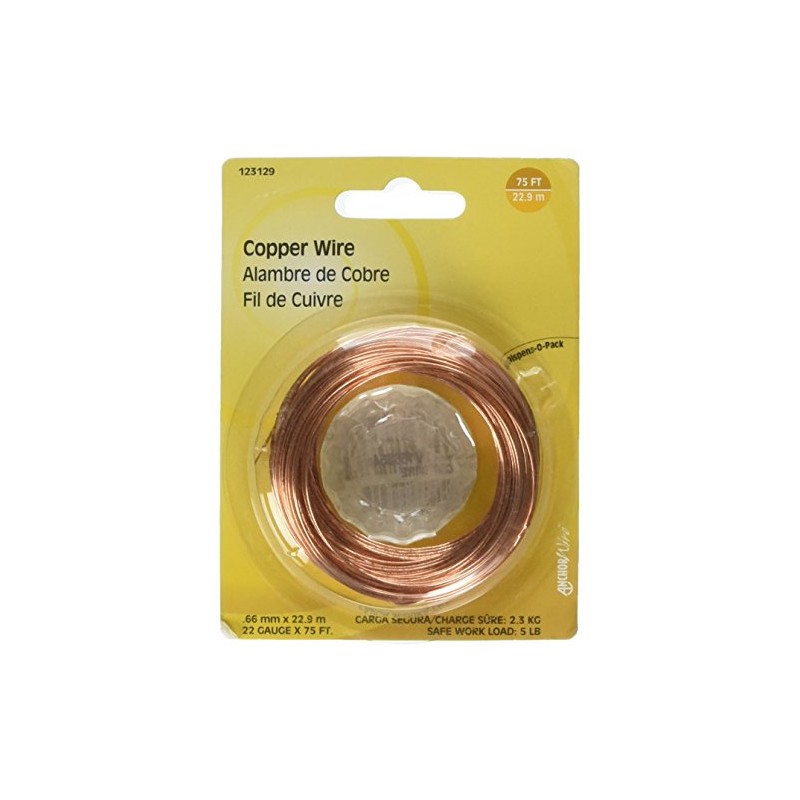 Hillman Fasteners 123129 Series 75' 22GA COP Wire, Copper