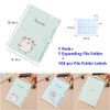 1 Pcs Cute Cartoon Plastic A4 Expanding File Folder Pockets