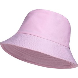 HAJRA® Unisex Cotton Bucket Hat, Summer Sun Hat Plain, Ideal for, Hunting,Hiking, Camping, Fishing, Holidays. Bucket Hat Design Fits All Men, Women, Teens. 56-58cm (UK, Alpha, One Size, Baby Pink)