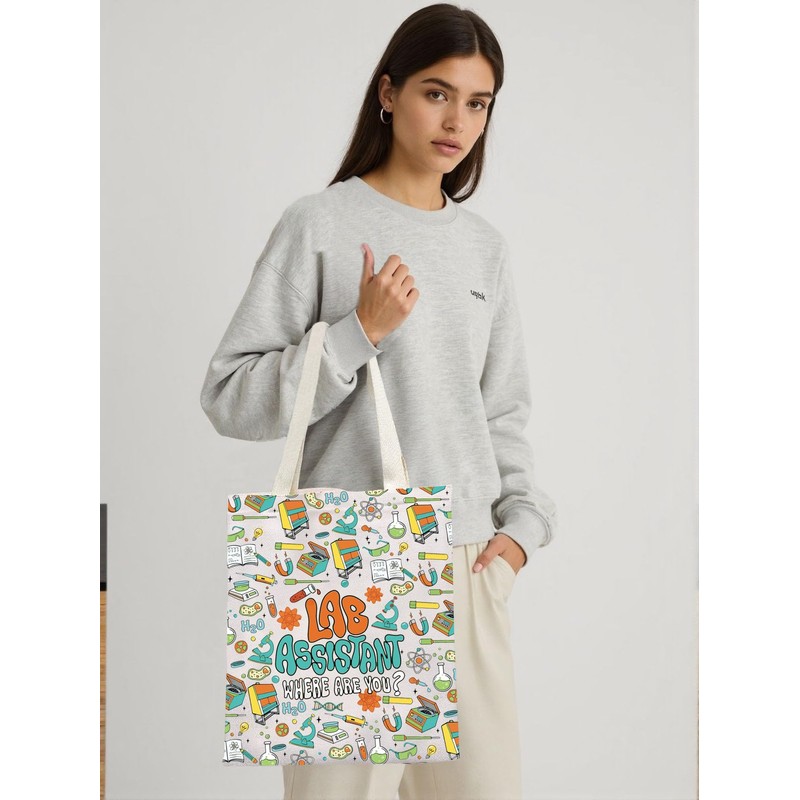 Lab Assistant Appreciation Tote Bag Lab Tech Week Canvas Bag