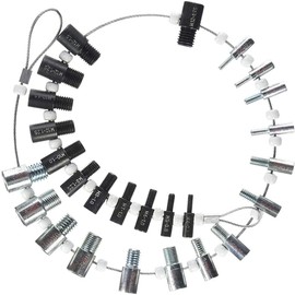 Original Thread Checker (Inch & Metric) - Size Gauge Measuring Tool for Imperial and Metric Nuts ，26 Male/Female Gauges - 14 Inch & 12 Metric