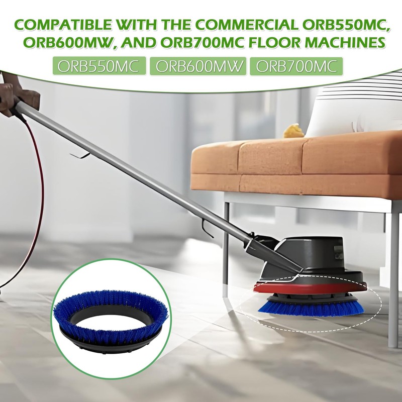 2Pack 237058 Polypropylene Scrub Orbiter Brush for ORB550MC Orbiter Floor
