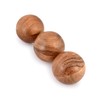 NIRMAN Decorative Acacia Wood Round Balls Set of 3 for