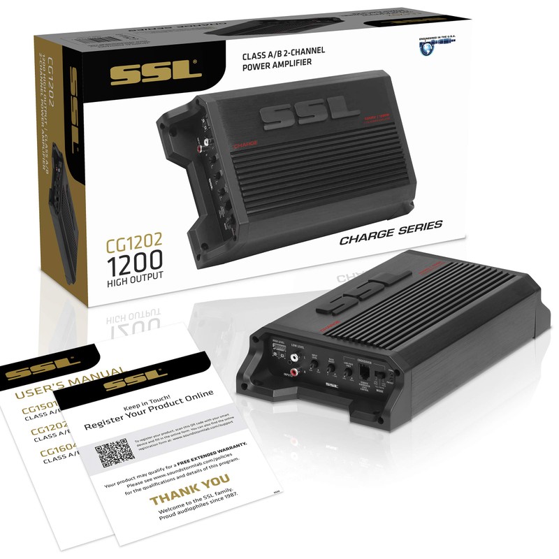 Sound Storm Laboratories CG1202 Charge Series 2 Channel Car Audio