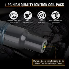 Nilight UF333 Ignition Coil C1330 5C1299 90919-02244 Fit for Toyota 2002-2015 2003 04 2009 Camry RAV4 Corolla Highlander Matrix Solara Lexus Pontiac Scion automotive replacement ignition coils packs-1