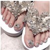 Nature's Farmer Pedi Tips 24p Silver Diamond Toenail Protrusions Luminous