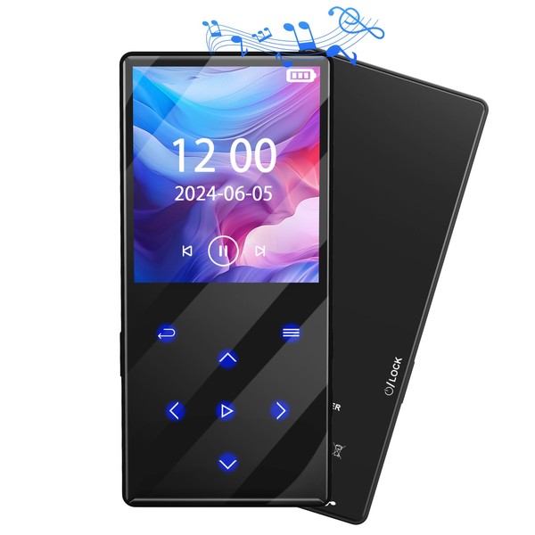 MP3 Player, 64 GB Built-in, Bluethteeth 5.0, Multi-functional Digital Audio