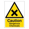 V Safety Caution Dangerous Chemicals - Portrait 150 x 200