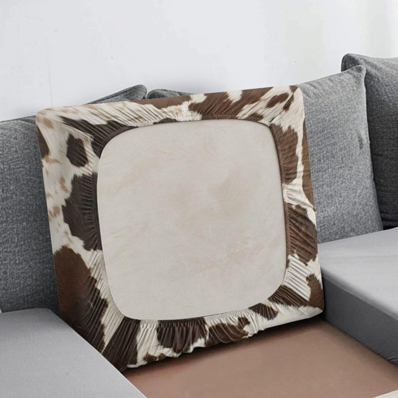 Annejudy Cow Hide Print Couch Cover Sofa Covers for Cushion