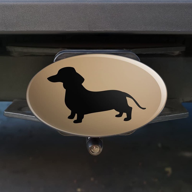 GRAPHICS & MORE Dachshund Wiener Dog Oval Tow Trailer Hitch