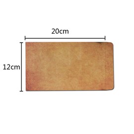 BLUGUL Pack of 25 Vintage Envelopes, Retro Kraft Paper Envelopes, 12 x 20 cm