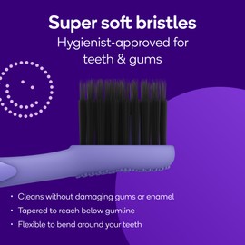 BURST Genuine Replacement Heads for Original Sonic Electric Toothbrush (Lavender/3 Pack) | Ultra Soft Bristles for A Clean Deep | Stain & Plaque Removal