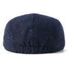 FEINION - Gorro plano de mezcla de lana para hombre,