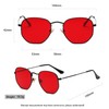 RUNHUIS Retro Polygon Sunglasses for Men and Women, Fashionable Square