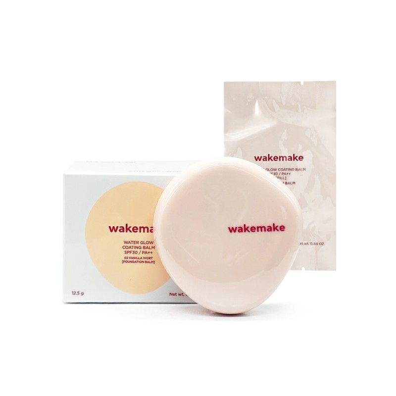 Wakemake Water Glow Coating Balm (main product + refill) /