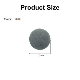 uxcell 3 Packs Replacement Shower Head Bead 1-2mm Shower Filter Beads Replacement Mineral Stone Bead for Water Softener Filtration Shower Head, White, Grey, Orange