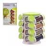 Total Supplier Especiero Spice Rack De 16 Piezas Con Tapas