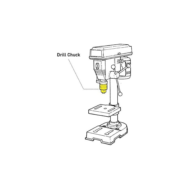 Drill Chuck Fits - Dayton 3Z918 - Replacement Drill Chuck