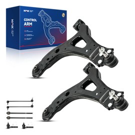 KAX KAX Front Lower Control Arm w/Ball Joint & Sway Bar Links & Outer Tie Rods for 2005-2007 Buick Terraza Saturn Relay, 2005-2009 Chevy Uplander Pontiac Montana Suspension Kit K623125 K623126 8pcs