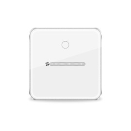Snblzhef Zigbee Touch and Slider Fan Light Control Switch, Smart 1 Gang Setup, Neutral Wiring Required, for Tuya APP B