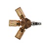 Primefit M1406-5 3-Way Hex Style Air Manifold with Industrial 6-Ball