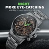 Mens Watches, Upgraded Gear Design Mens Skeleton Watch Chronograph Luxury