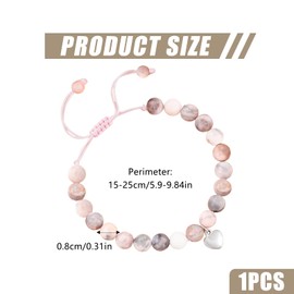 Valicaer Birthday Gift for Girls 8-18: Adjustable Braided Bead Bracelet, Jewellery for Teenagers, Perfect Birthday Gifts for Daughter, Sister, Girlfriend, One size, Stone, natural stone