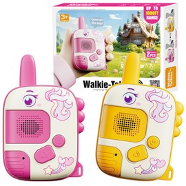Walkie Talkies Toys for Girls:Unicorn Toys 2 Pack Birthday Gifts for 3 4 5-7 8 Year Old Girls Toy for 4 5 6 7 8-10 Year Old Camping Outdoor Games,Christmas Easter Gifts for Girls Kids